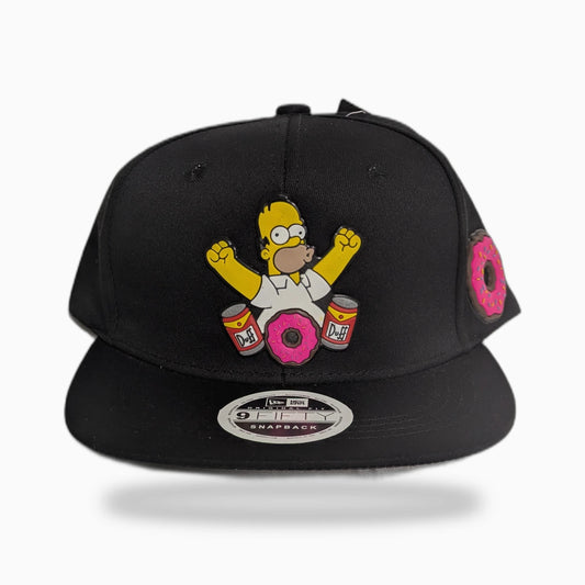 Gorra Homero Simpson | Diseño Animado Exclusivo | Visera Plana Snapback