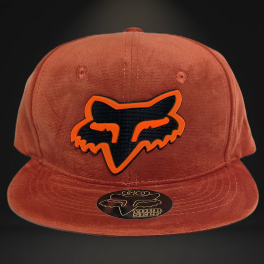 Gorra Fox | Diseño terciopelo Exclusivo | Visera Plana Snapback