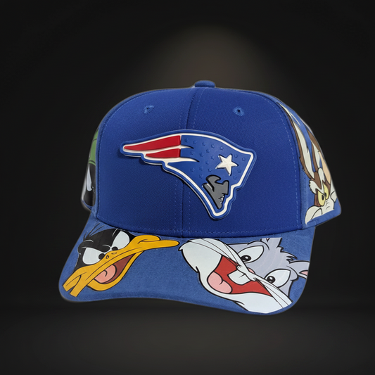 Gorra visera plana NFL New England Patriots diseño animado